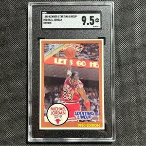 1990 Kenner Starting Lineup Michael Jordan Brown SGC 9.5 Chicago Bulls HOF